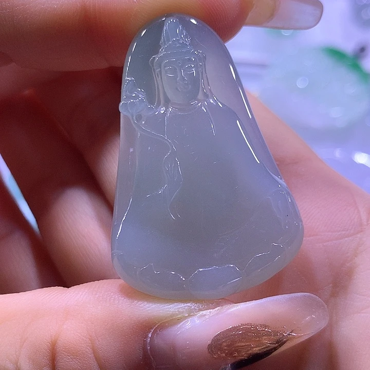 翡翠未镶嵌颈饰天然翡翠A货吊坠