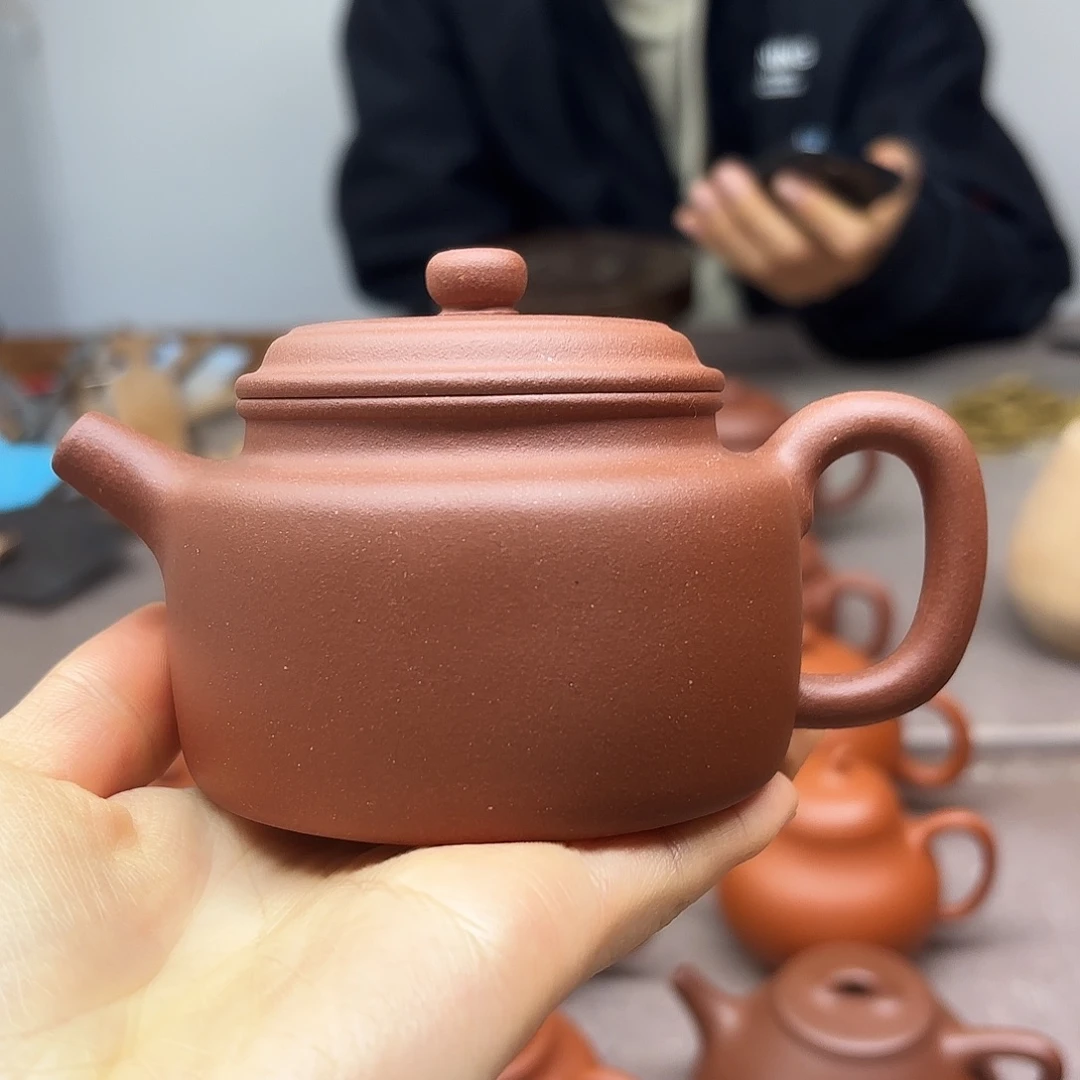 紫砂茶壶紫泥德钟180cc微瑕