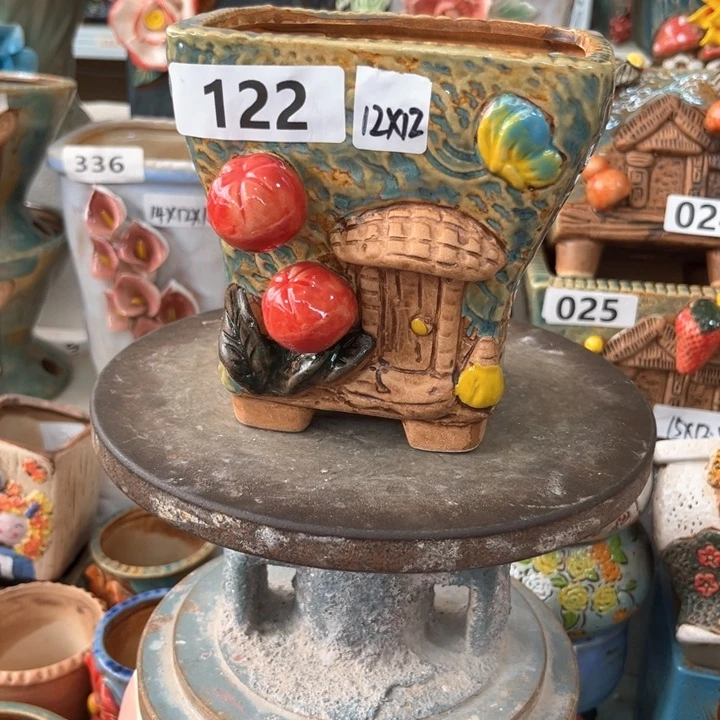 紫砂花盆粗陶材质多肉花盆