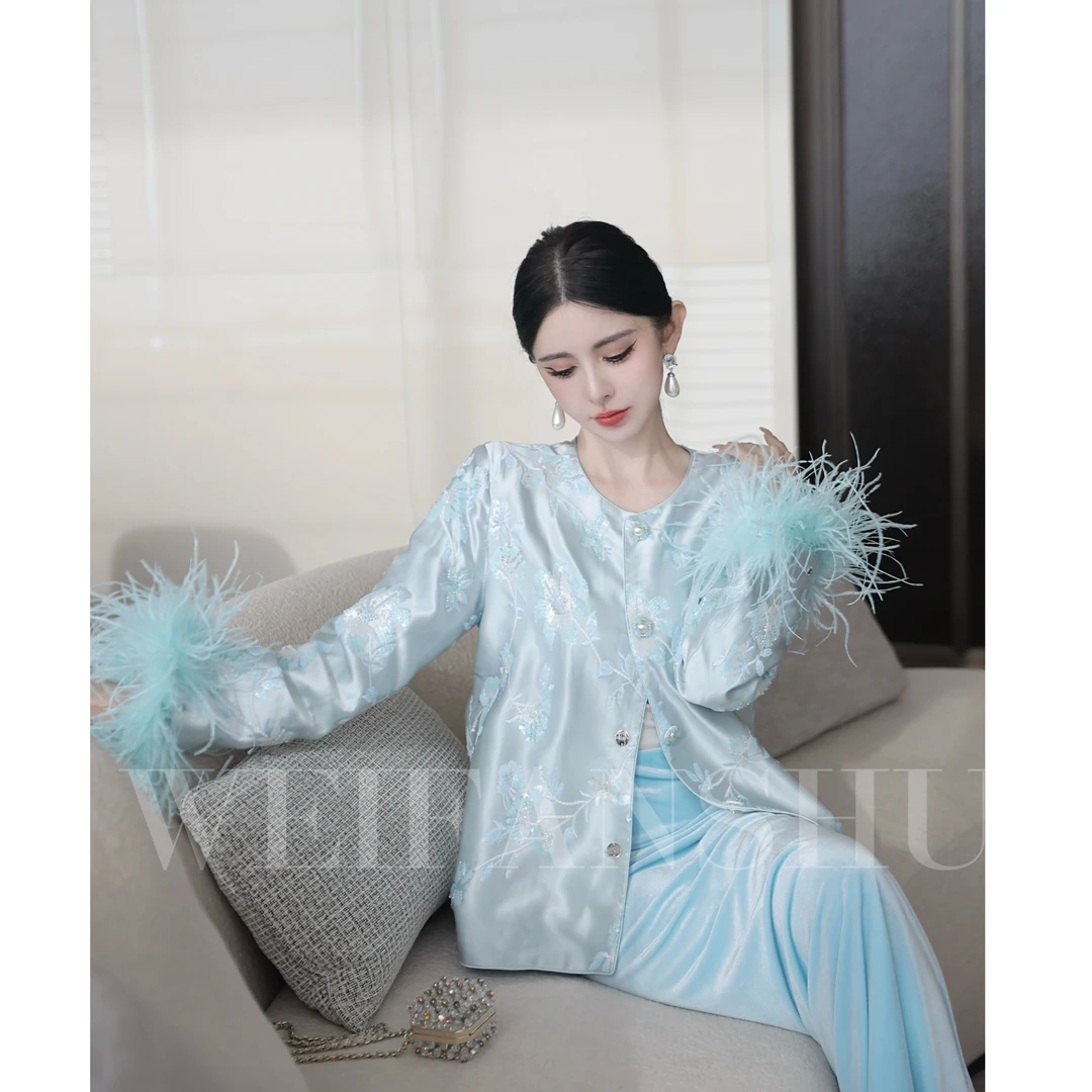 WEIFANSHU/魏凡舒【江南未央】春夏新款时尚贵妇优雅高级新中式外套