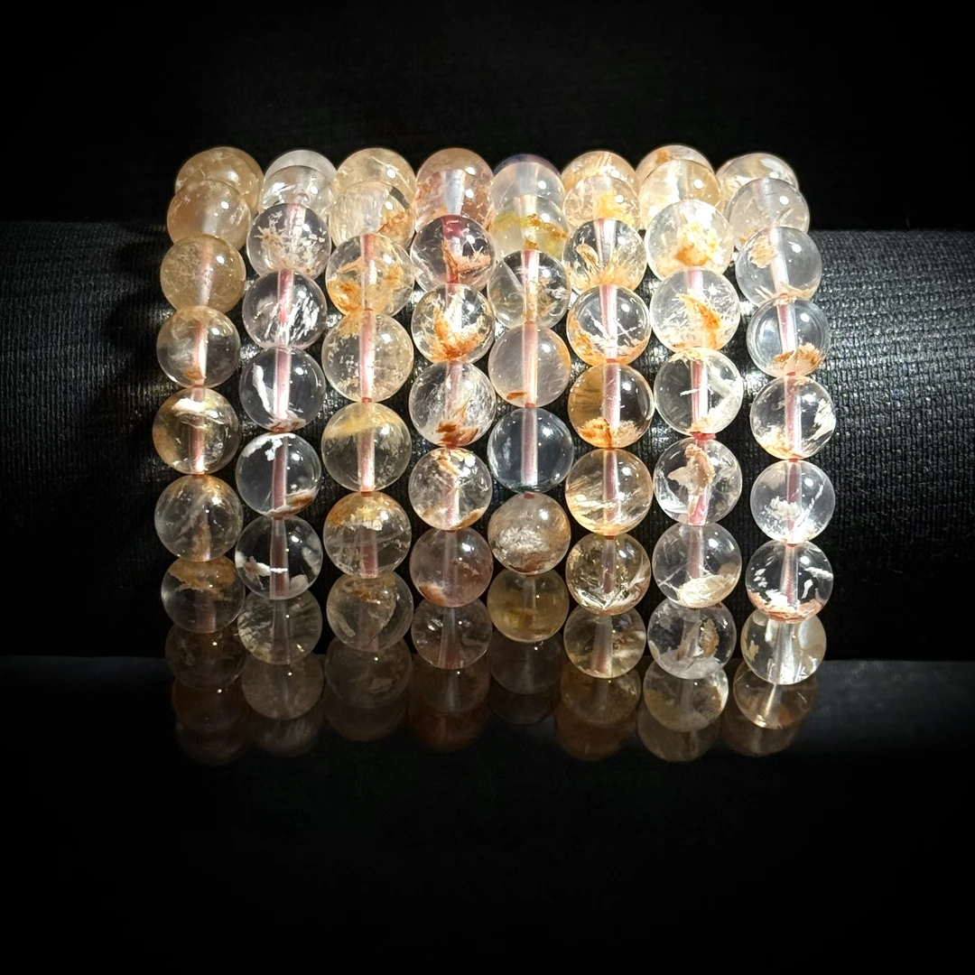 天然老雪花幽灵手串 多样性发其一 B2038