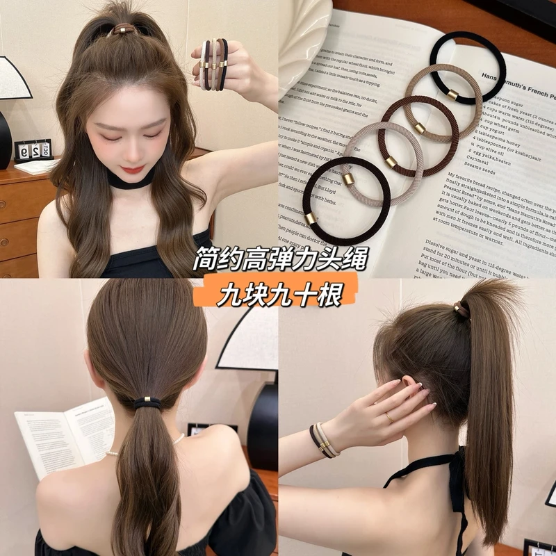 10根装 高弹美拉德高弹简约老钱风发圈高马尾发圈ins可爱
