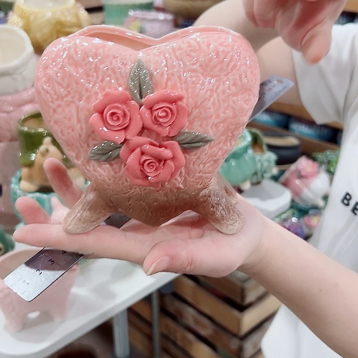 有孔.凑满10元发货多肉陶瓷花盆！