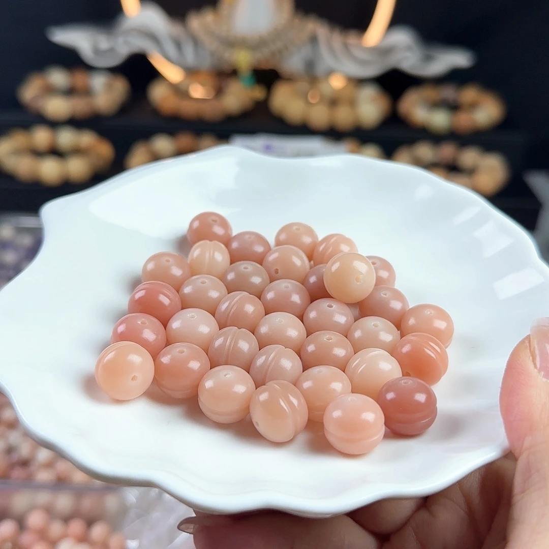 菩提根/象牙果手串卡13.5粉色蛋宝珠20卡牌➕10备珠