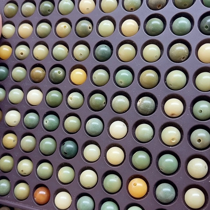 白玉菩提吊坠微瑕10青提圆珠100颗卡灯牌宠100颗