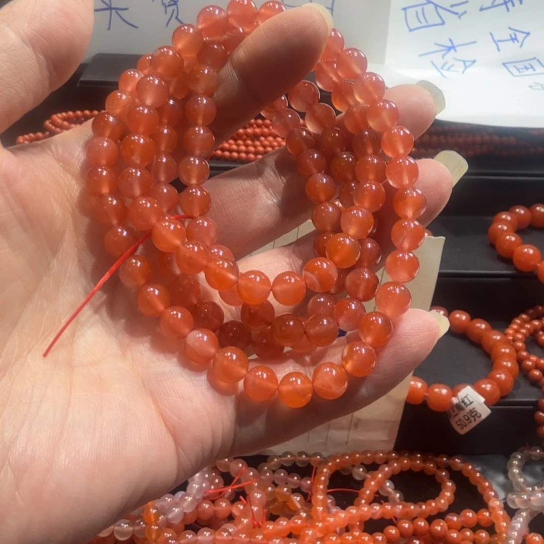 旭***日南红玛瑙未镶嵌颈饰