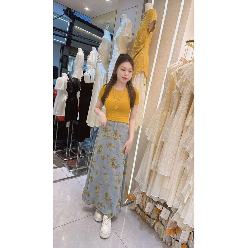 丹妮丝新款时尚减龄套装收腰显瘦洋气轻奢两件套套裙