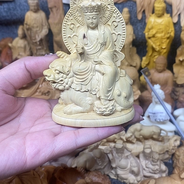 黄杨木黄杨木地藏瑕疵