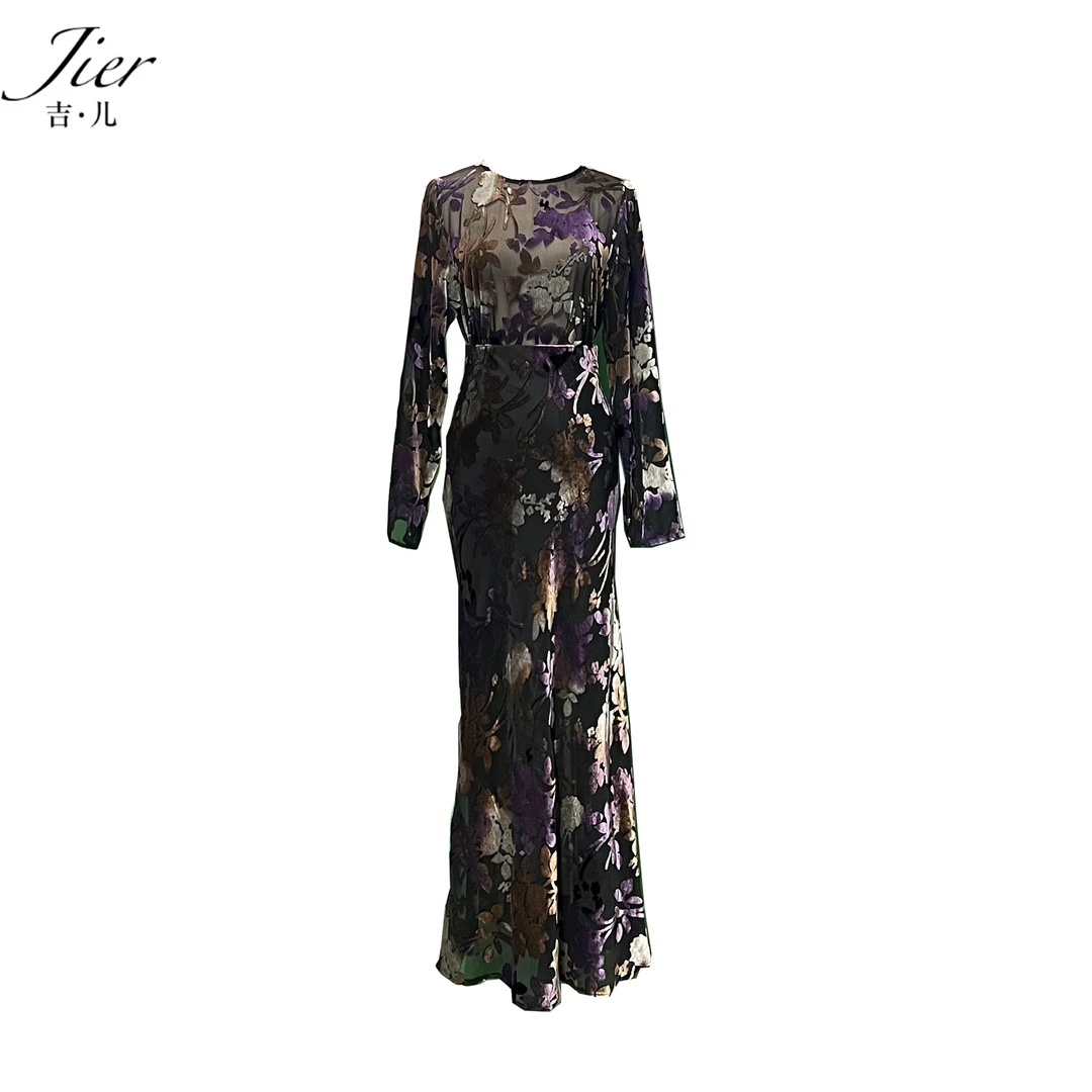 【Jier吉儿】（提花花裙套装）原创设计师气质轻奢时尚显瘦女士套装