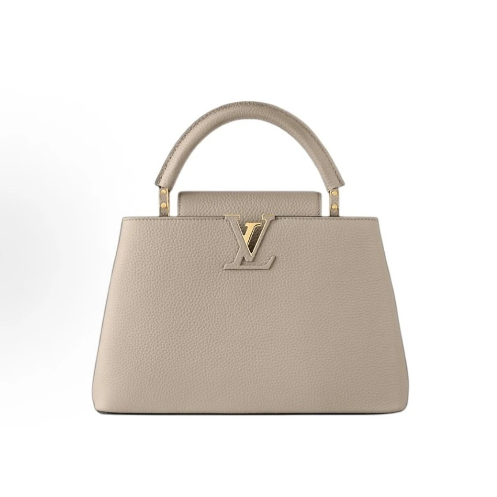 99新 LouisVuitton/路易威登 ｜大象灰cap中号手提斜挎包