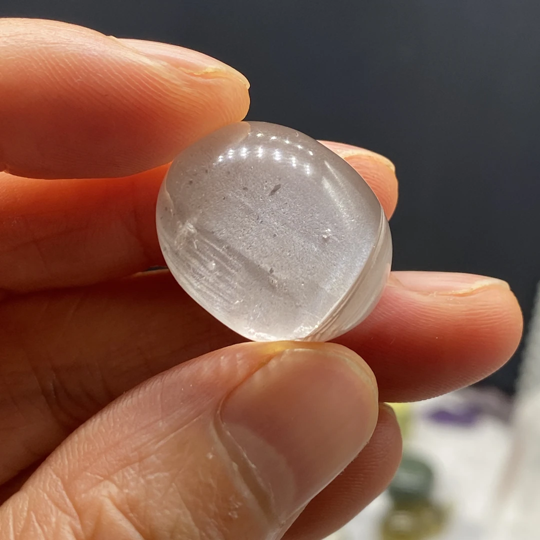 天然水晶白幽灵蛋面22.7*18.7*13.7mm