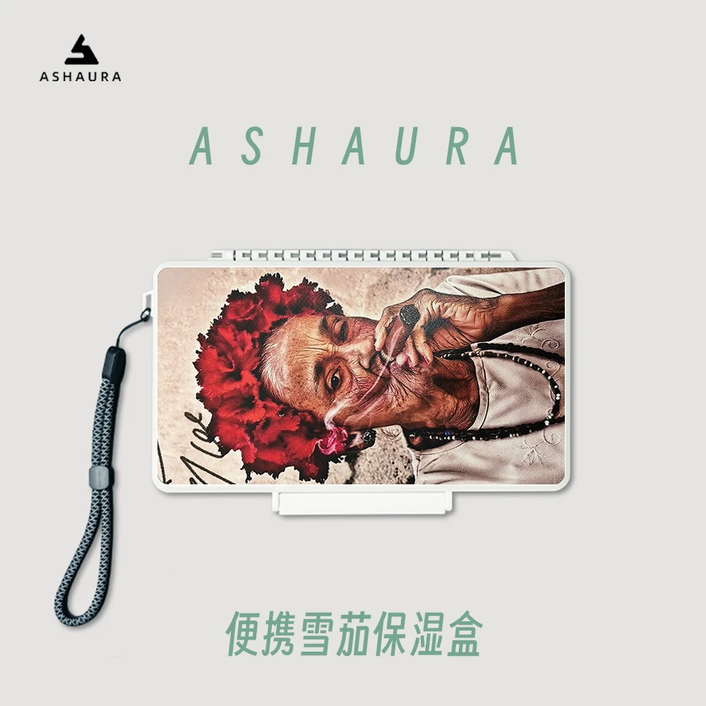 ASHAURA雪茄便携盒5支装3CM超薄旅行外出携带雪茄盒防水级别