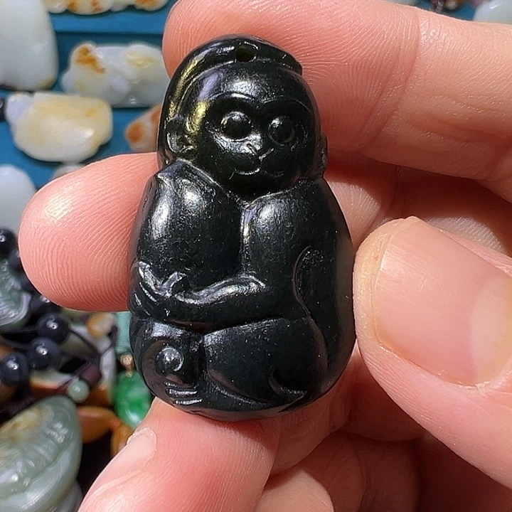 和田玉未镶嵌吊坠(不含链)