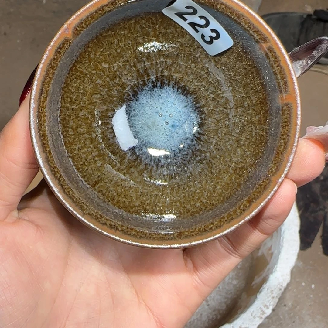 茶盏龙窑柴烧原矿原釉223