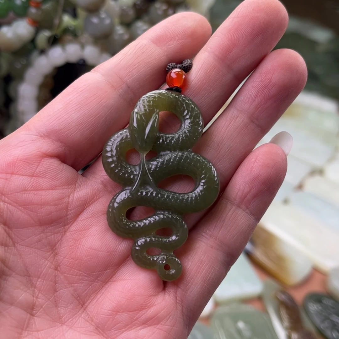 和田玉未镶嵌吊坠(不含链)