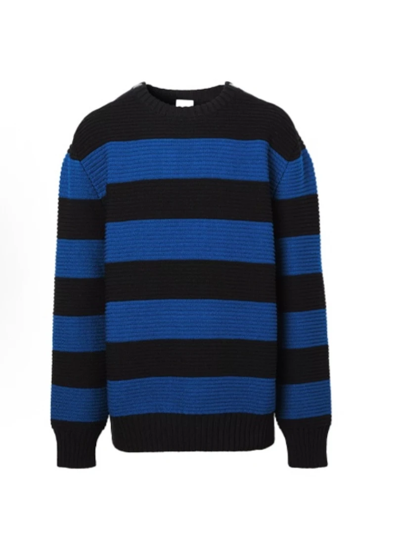 99新 BURBERRY/博柏利 条纹针织毛衣/M码/Y3668