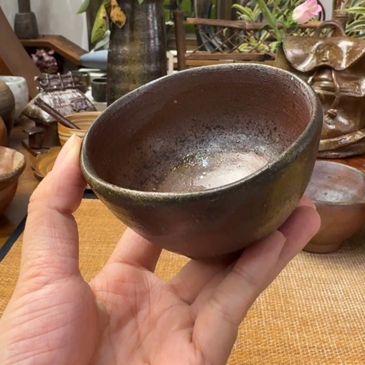 金**英初代原田陶月茶碗福利一口价