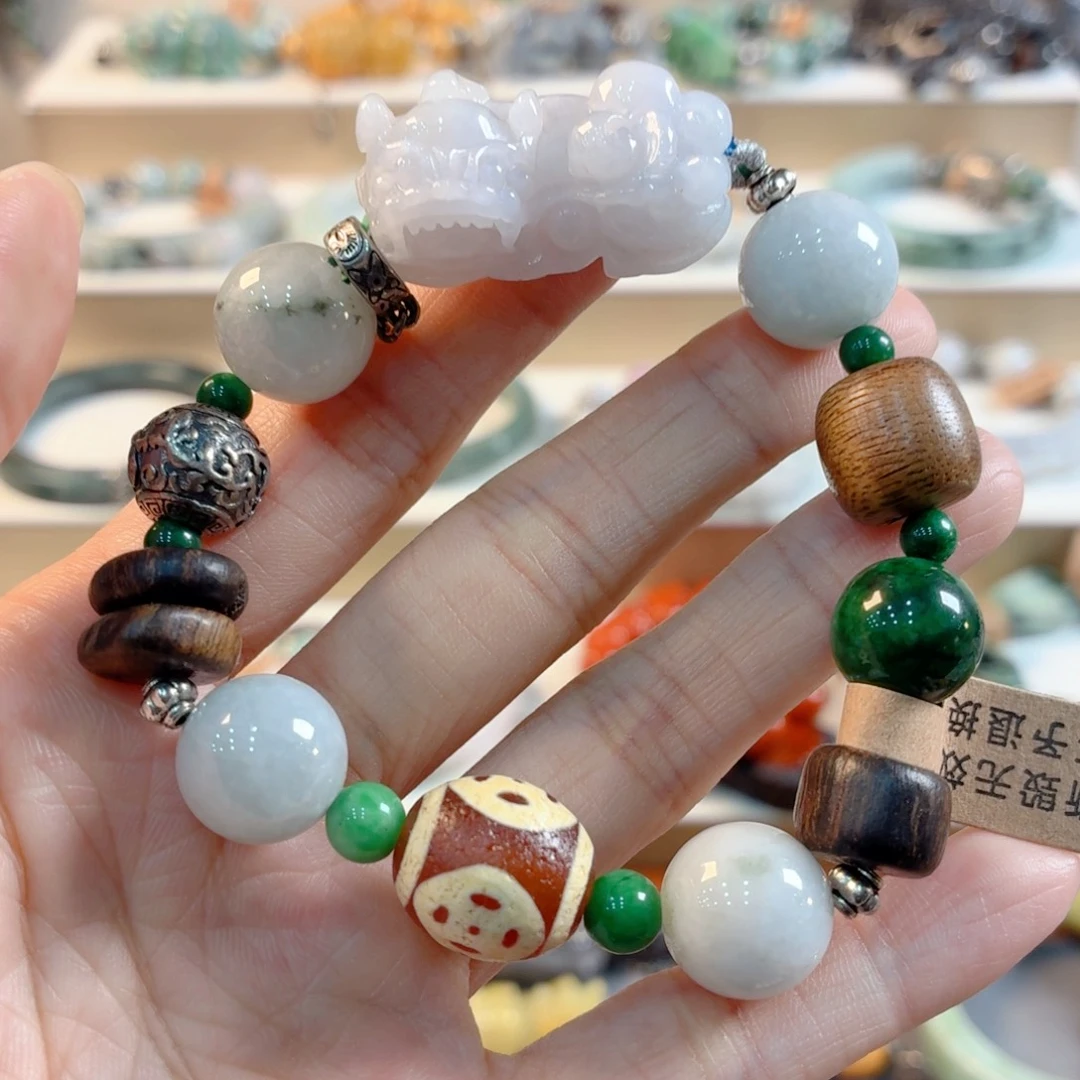 翡翠未镶嵌手链手串