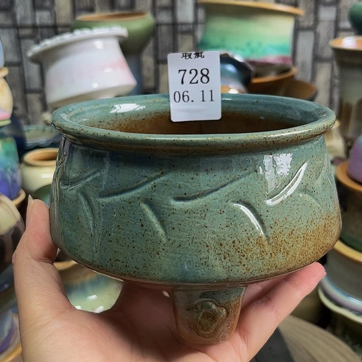 瓷片景德镇陶瓷手工制作口11.5高9.5左右