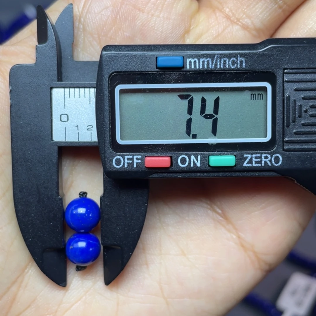 未镶嵌青金石7mm对珠配饰