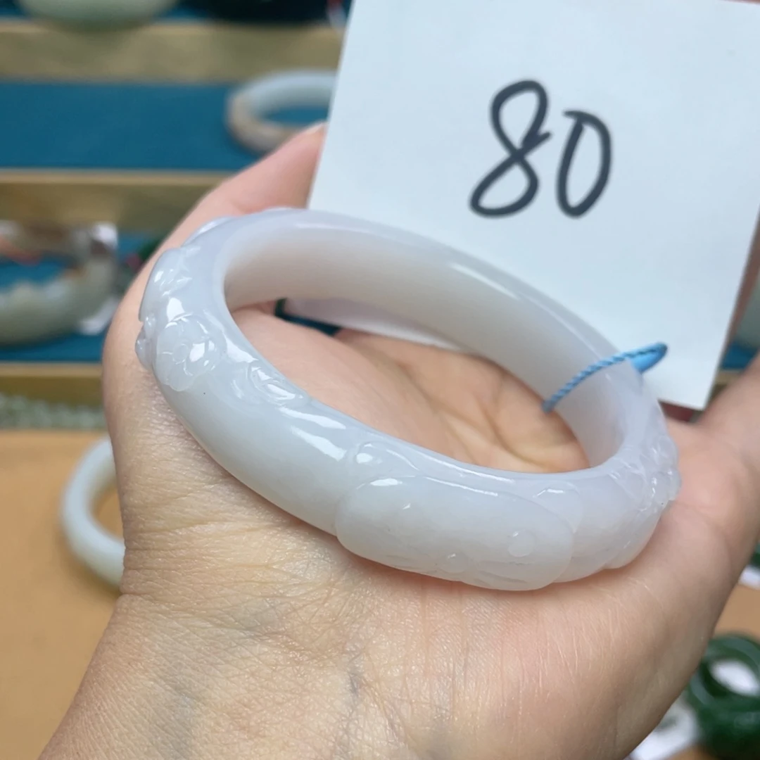 未镶嵌手镯和田玉圈口57