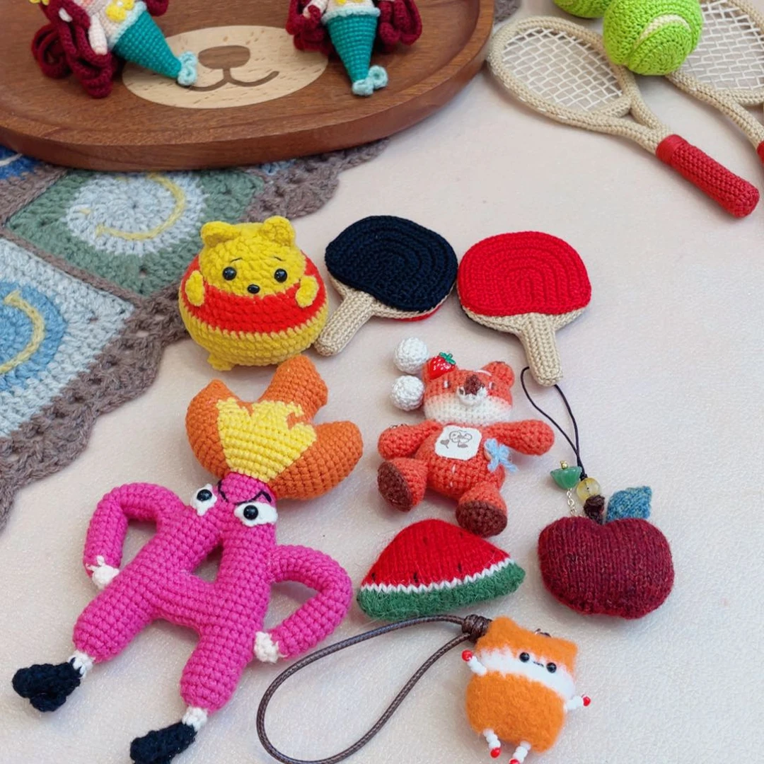 奶***冰编织品羊毛线钩织挂件