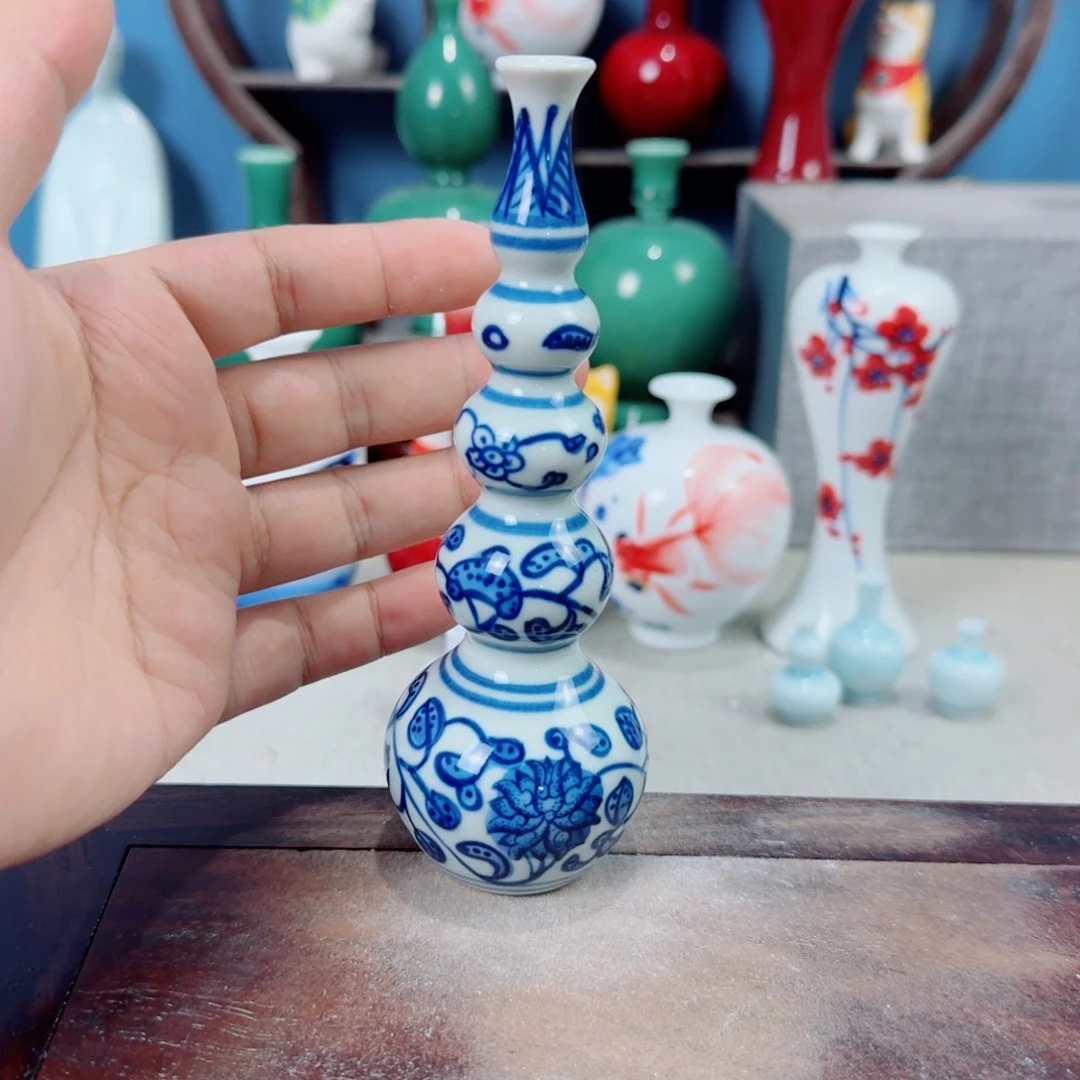 陶瓷手工小花器摆件