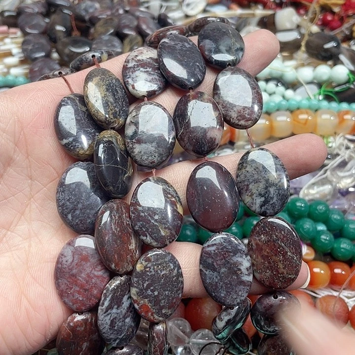 玛瑙/玉髓珠宝半成品未镶嵌一条18x25mm红一丁