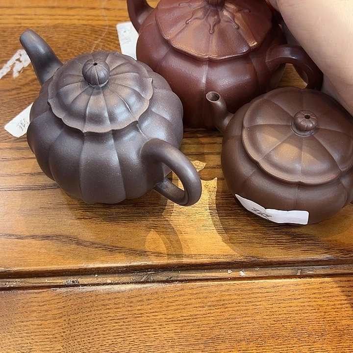 大***蒋茶壶紫砂原矿泥料手工壶直播间