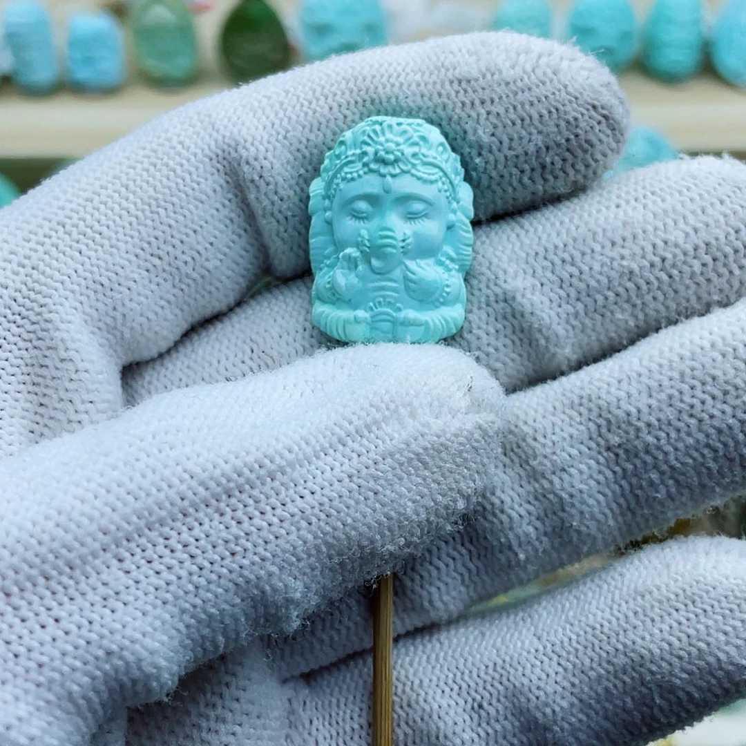 未镶嵌绿松石珠宝奇石