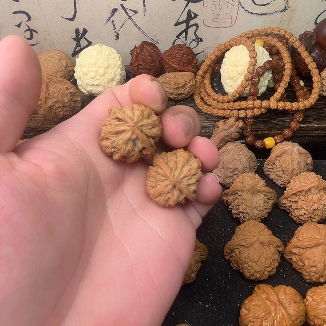 文玩核桃把件苹果小手捻28-35尺