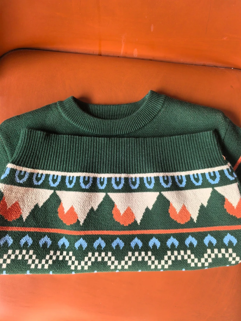 【杨杨】男女童装毛衣加德容黑白打底