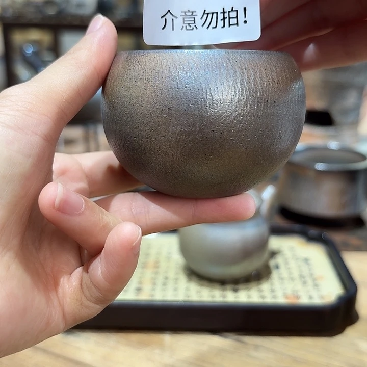 坭兴陶柴烧全手工原矿泥料杯