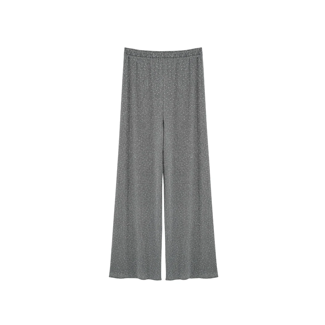 KXL-STUDIO 【KELE精选】璀璨银河_钻饰满天星松紧腰直筒裤9718