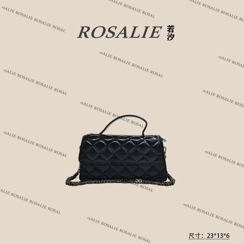 【若汐Rosalie】ZT-D7059-黑色气质轻奢小众时尚百搭女士包包