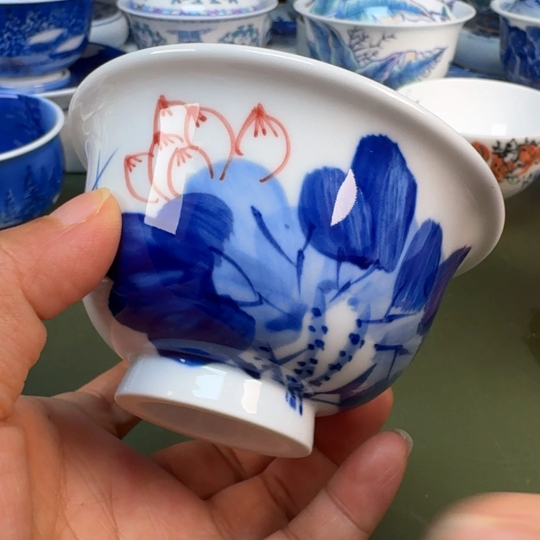 陶景德镇纯手绘茶具圆圆210