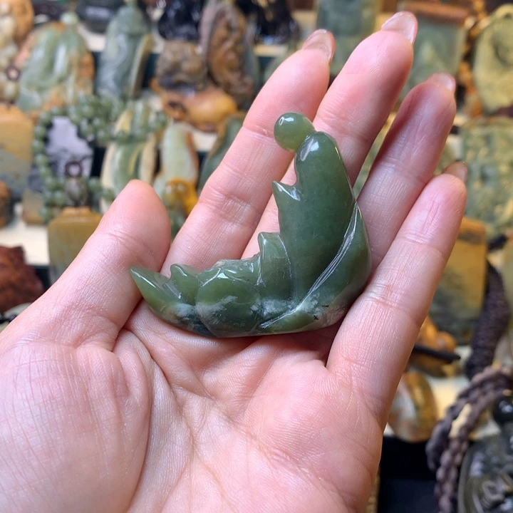 岫岩老玉（透闪石质玉）手链未镶嵌吉*