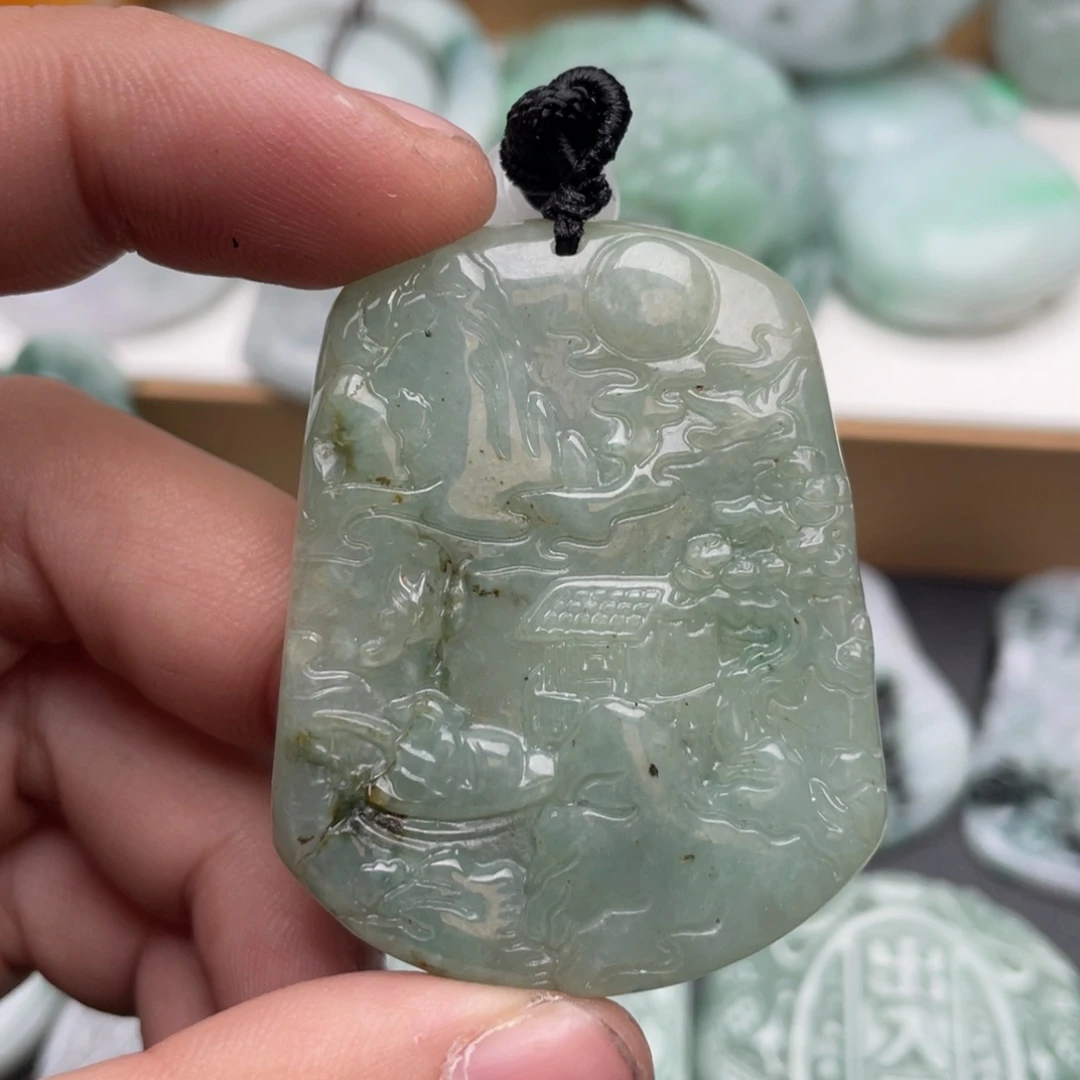 翡翠未镶嵌吊坠(不含链)