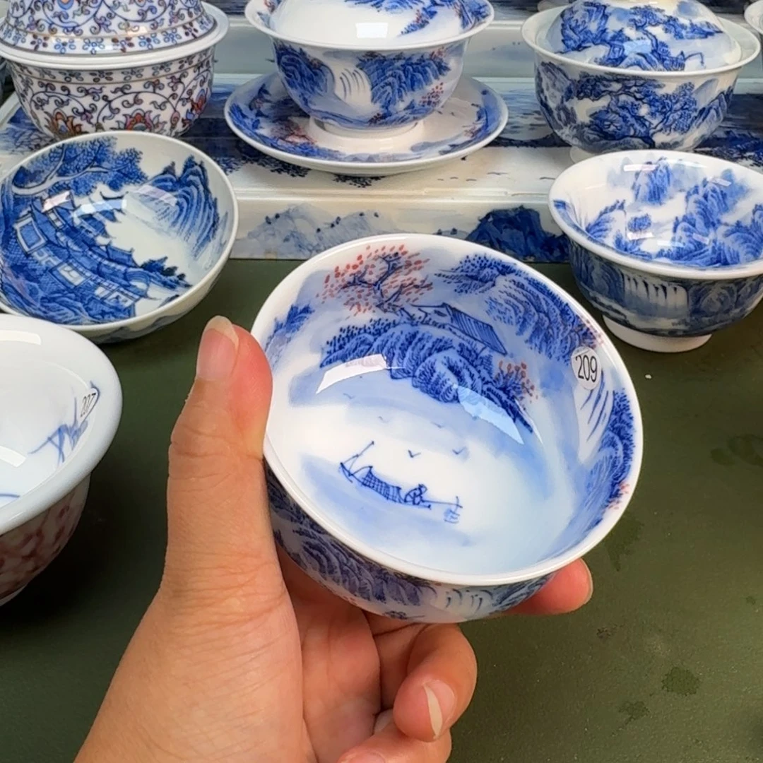 景德镇纯手绘茶具具圆圆209