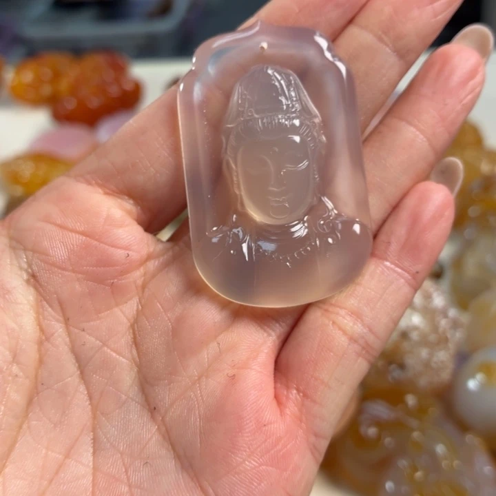 玛瑙/玉髓未镶嵌吊坠(不含链)