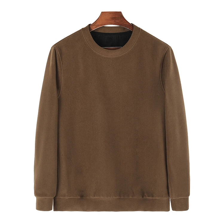 88871 男士双层双面穿卫衣 桑蚕丝针织新中式时尚百搭休闲上衣