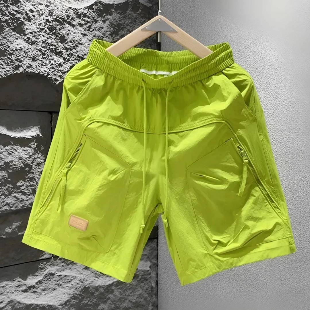 夏季新款速干工装运动短裤男潮流时尚百搭宽松透气休闲沙滩五分裤