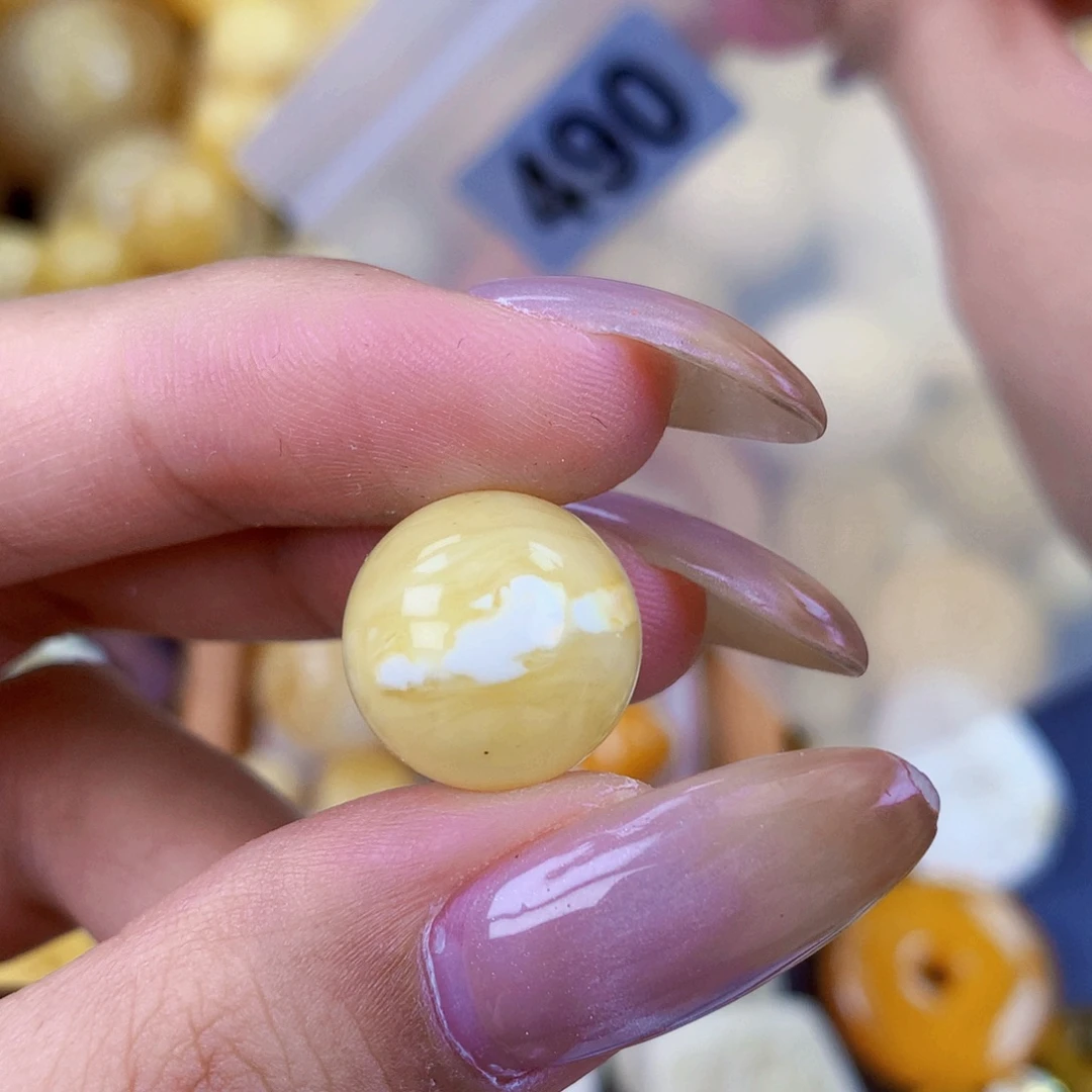 琥珀未镶嵌珠宝奇石14.5 粉