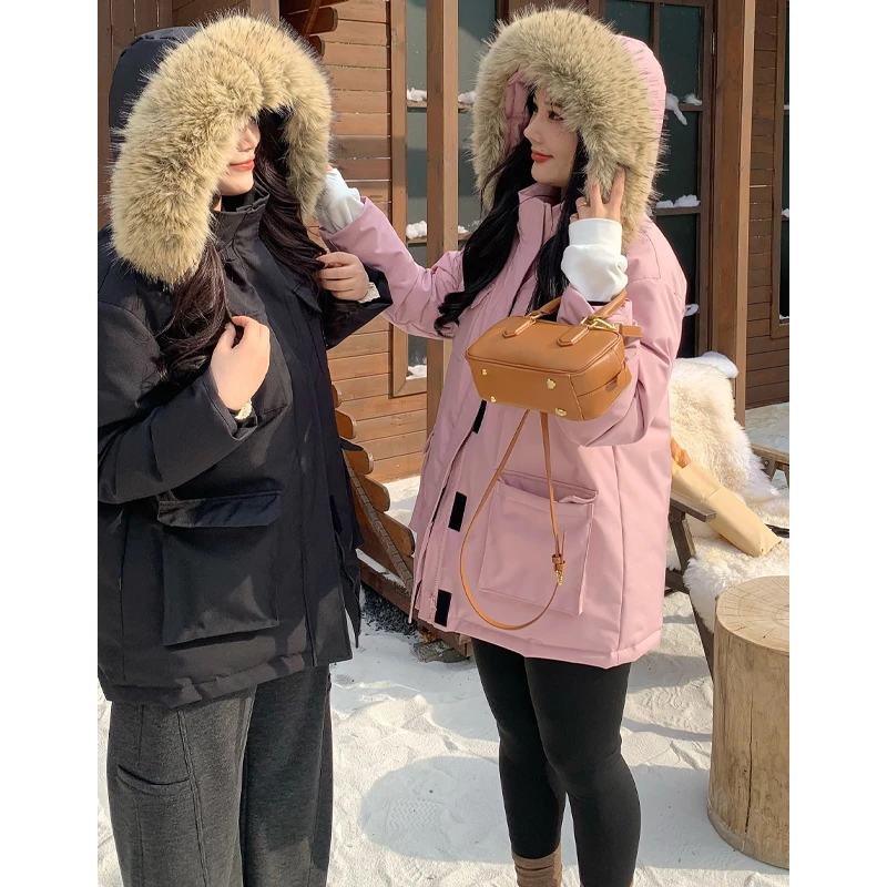 BB【暖冬】连帽派克羽绒服设计显立体度保暖保温羽绒服DM23486