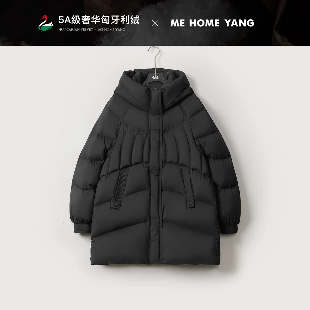 ME【雪地南瓜一手长】匈牙利进口白鹅绒连帽保暖高端羽绒服MEQA5419