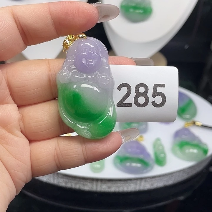 翡翠未镶嵌颈饰赠链