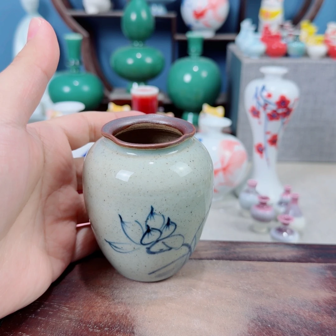 陶瓷手工小花器摆件