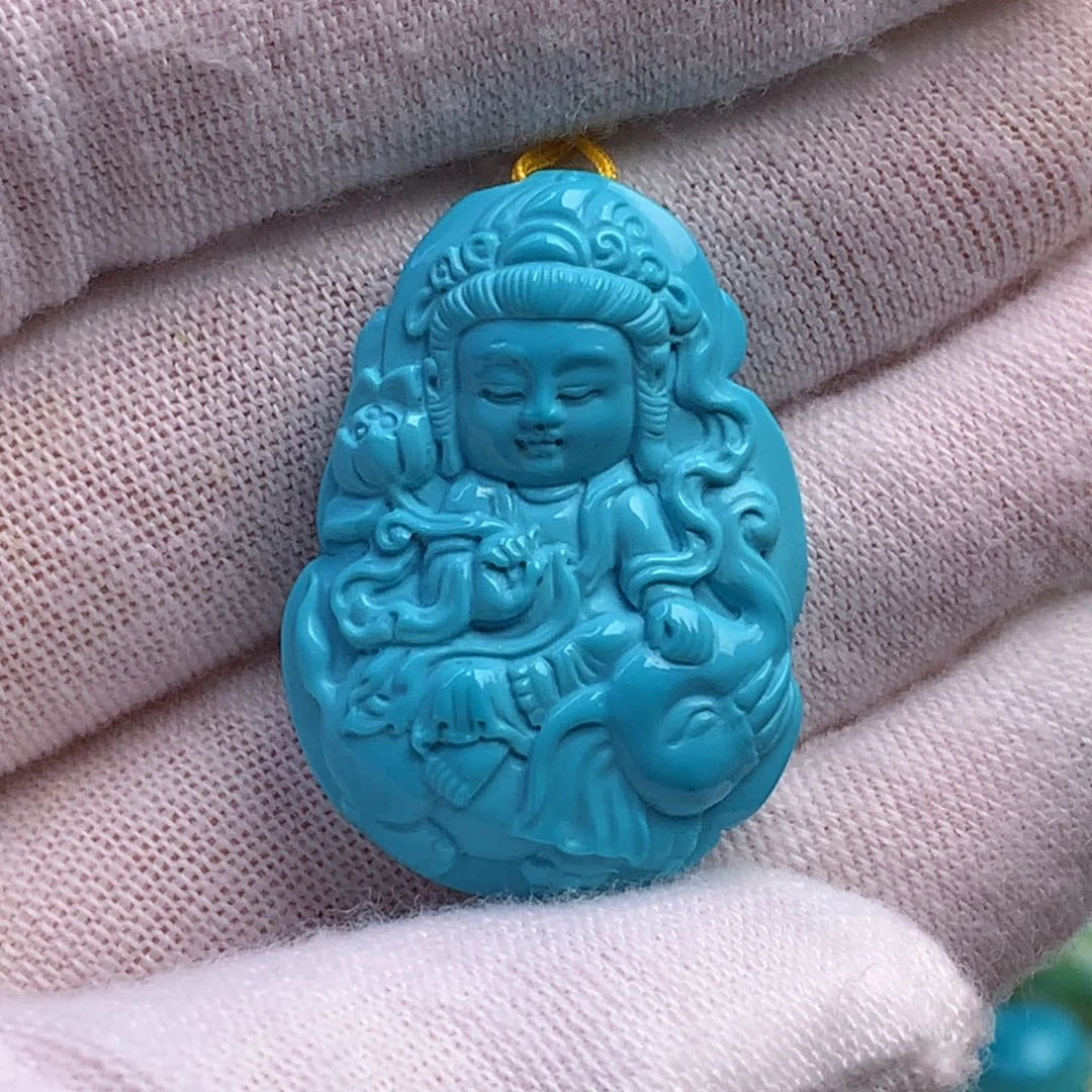 未镶嵌绿松石珠宝奇石21.6mm