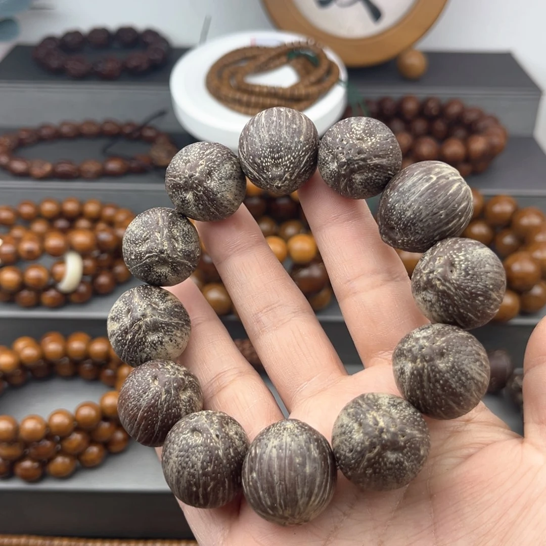 紫金鼠手串原皮前鼠后猫正圆20