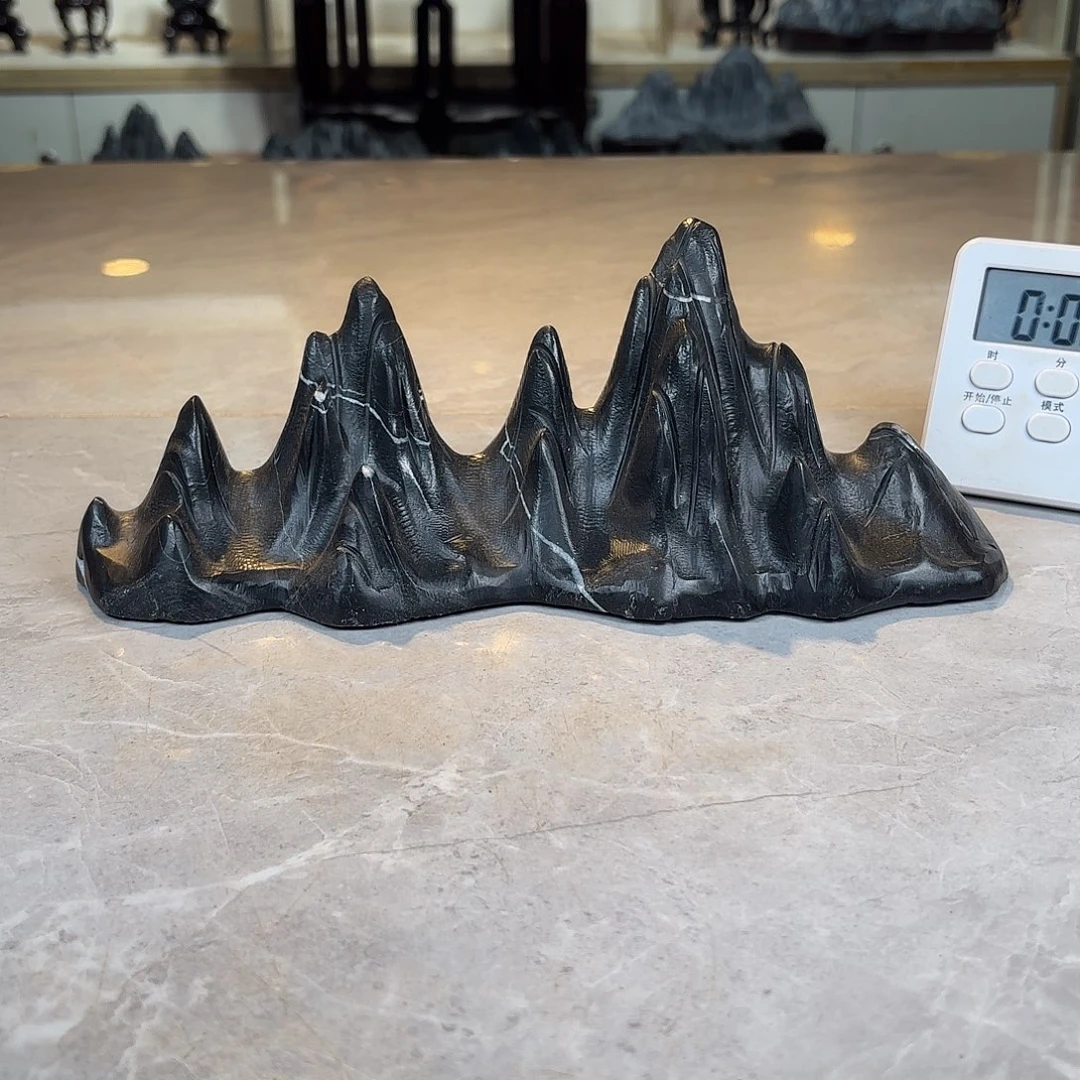 多***戒灵璧石手工雕刻奇石摆件